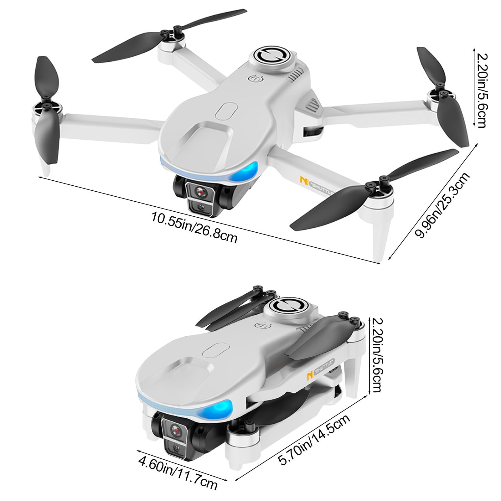 RC Drone with 1080P Camera, 4.3-Inch Screen Remote Control, Brushless Motor for Stable Flight, 22-Minute Long Flight Time with Obstacle Avoidance for Beginners