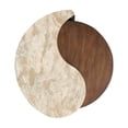 thumbnail image 4 of Bowery Hill Modern Stone Top Nesting End Table Set in Burnt Umber, 4 of 7