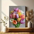 thumbnail image 6 of Colorful Tulips Floral Canvas Print Wall Art for Living Room Bedroom Kitchen Office Hallway, 6 of 8