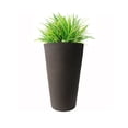 thumbnail image 4 of Algreen Crete 30" Self-Watering Planter, Tall, Brownstone Resin, 4 of 7