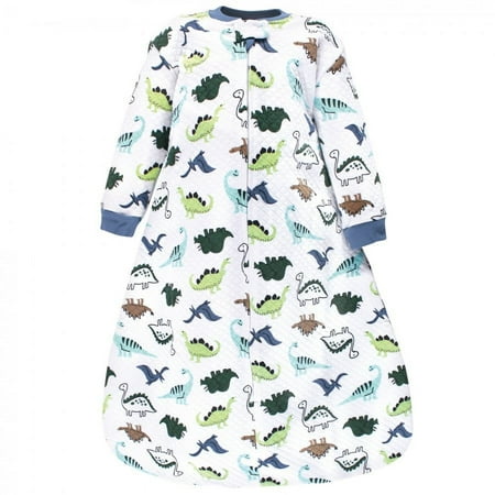 UPC: 0660168182644 | Hudson Baby Infant Boy Premium Quilted Long Sleeve Sleeping Bag and Wearable Blanket Dinosaurs 12-18 Months