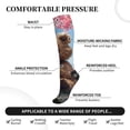 thumbnail image 2 of Sikiie Romantic Floral Bear 1 Pairs Compression Socks for Men and Women 15-20 mmHg Running Support Socks, 2 of 7