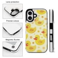 thumbnail image 3 of Compatible with iPhone 11 12 13 mini 14 15 16 Pro Max Plus Wallet Case with Card Holder, PU Leather Kickstand Card Slots Case ( Cute Rubber Duck, iPhone 14), 3 of 7