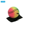 thumbnail image 3 of Uxcell 2.5 Inch Sports Wrist Ball, 16Pcs Baseball Rubber Rebound Wristband Wrist Return Ball Sport on A String for Exercise Play, Mixed Colors, 3 of 5
