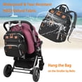 thumbnail image 4 of Mochila para pañales Astro Alan Baby con cambiador negra, 4 of 7