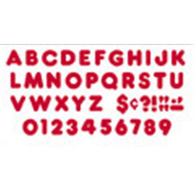 TREND ENTERPRISES T-432 READY LETTERS 2 INCH CASUAL RED