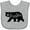AC-Heather Grey, variant on Inktastic Montana Black Bear Silhouette Boys or Girls Baby Bib