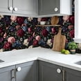 thumbnail image 6 of Floral Peel and Stick Wallpaper Dark Floral Roses Peonies Small Blooms Wall Mural 23.6in x 9.8ft Self Adhesive Removable Wall Paper Renter Friendly Wallpaper for Bedroom Nursery Kids, 6 of 8