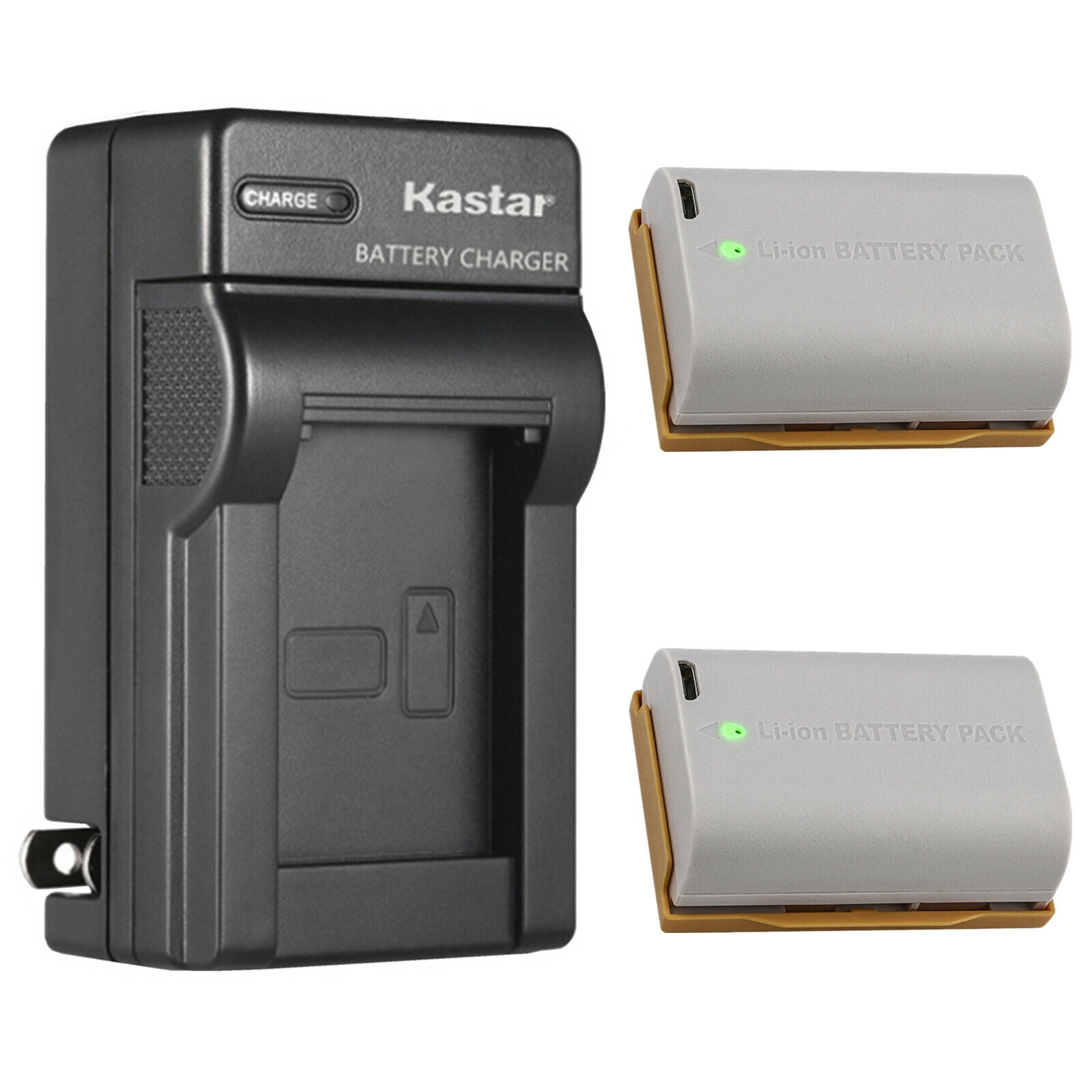 Kastar 2-Pack Battery and AC Wall Charger Replacement for Blackmagic Design Pocket Cinema Camera 4K Blackmagic Design Pocket Cinema Camera 6K Blackmagic Design Pocket Cinema Camera 6K Pro