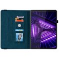 thumbnail image 4 of Allytech Lenovo Tab M10 Plus Case Model TB-X606F, Slim Fit PU Leather Butterfly Embossed Shockproof Drop Protection Kickstand TPU Case Cover for Lenovo Tab M10 Plus TB-X606F, Darkblue, 4 of 6