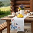 thumbnail image 6 of Table Runner Pink Blue Flower Table Decoration for Kitchen Dinning Spring Butterfly Table Decoration for Indoor Outdoor Party Wedding Decor 13x90 Inch, 6 of 7