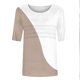 thumbnail image 5 of mfyjkho Tops Casuales Para Mujer, Camiseta De Moda Para Mujer Con Cuello Redondo Arrugado, Manga 3/4, Corte Holgado Y Mangas Cortas Tops Para Hacer Ejercicio Xl, 5 of 7