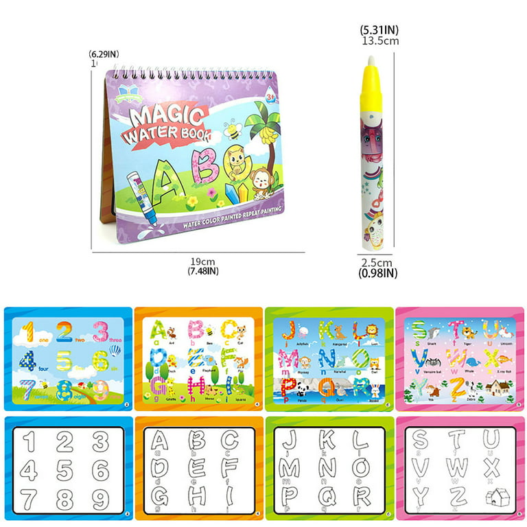 XZNGL High Coloring Books for Adults Kid New Educational Toys Erasable  Coloring Book Color Painting Water Album Easy Adult Coloring Book Adult  Coloring Book Set Color Book for Adults Coloring 