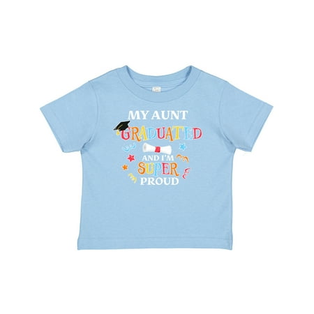 

Inktastic My Aunt Graduated and I m Super Proud Gift Baby Boy or Baby Girl T-Shirt