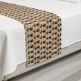 thumbnail image 2 of Floral Bed Runner, Graphical Modern Illustration of Repeating Tulips, Decorative Accent Bedding Scarf for Hotels Homes and Guestrooms, Twin, Beige Multicolor, by Ambesonne, 2 of 2