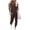 Brown, variant on PRETTYGARDEN Women's Two Piece Outfit Sets Casual Summer Sleeveless Matching Lounge Wear Spring Travel Clothes Tracksuit