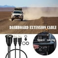 thumbnail image 3 of 1m Square Car Dashboard Flush Mount USB 3.0 Male To Female Extension Panel Cabl N8P1, 3 of 8