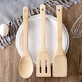 thumbnail image 4 of 1Pcs Natural Wood Tableware Spoon Ladle Turner Rice Colander Soup Non Stick Cooking Spatula Reusable Kitchen Accessories, 4 of 5