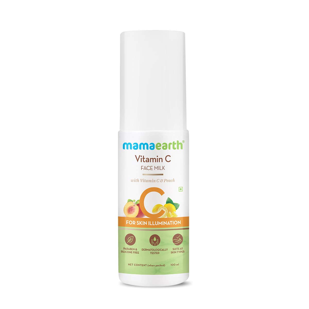 Mamaearth Vitamin C Face Milk With Vitamin C And Peach For Skin Illumination I 100 Ml Walmart Com Walmart Com