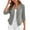 Gray, variant on Nfurl Fitted Cropped Blazers for Women Business Casual Open Front 3/4 Sleeve Short Blazer Dressy Suit Jackets for Ladies White XL