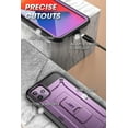 thumbnail image 6 of SUPCASE Unicorn Beetle Pro Series Designed Apple iPhone 12 Pro Max Case 6.7 Inch (2020 Release), Built-in Screen Protector Full-Body Rugged Holster Case for iPhone 12 Pro Max (Purple), 6 of 10