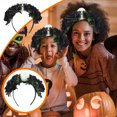 thumbnail image 1 of Tocado de aro de pelo de calavera para fiesta de Halloween, aro de pelo de rosa simulado Wmkox8yii fajkfhkj5894, 1 of 8