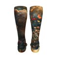 thumbnail image 6 of Yiaed Sunshine Butterfly Flower Bear Print Great elasticity Adult Stockings Sports socks for Men and Women-One Size, 6 of 8