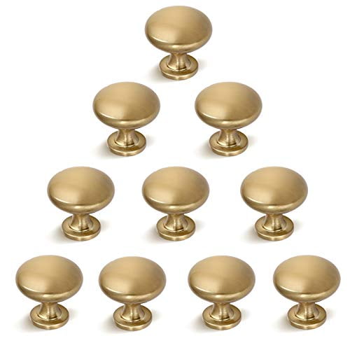 10 Pack Kitchen Cabinet Knob Gold Antique Brass Drawer Champagne Bronze Knobs 1 5 Diameter Com 10 Pack Kitchen Cabinet Knob Gold, Antique Brass Kitchen Cabinet Knobs