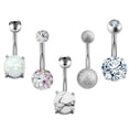 thumbnail image 1 of Dsseng 26G Belly Button Ring Candy Navel Rings Surgical Steel Piercing Jewelry, 1 of 6