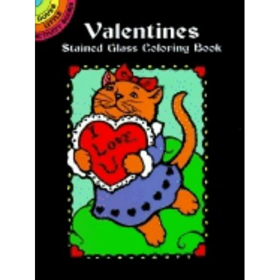 Valentines Stained Glass Coloring Book