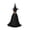 A, variant on XINGXIANG- 59in Tall Faceless Witch Standing Figurine, Wrinkle Resistant Black Fabric Witch Statue, Indoor Outdoor Gothic Holiday Scene Display Prop (A)