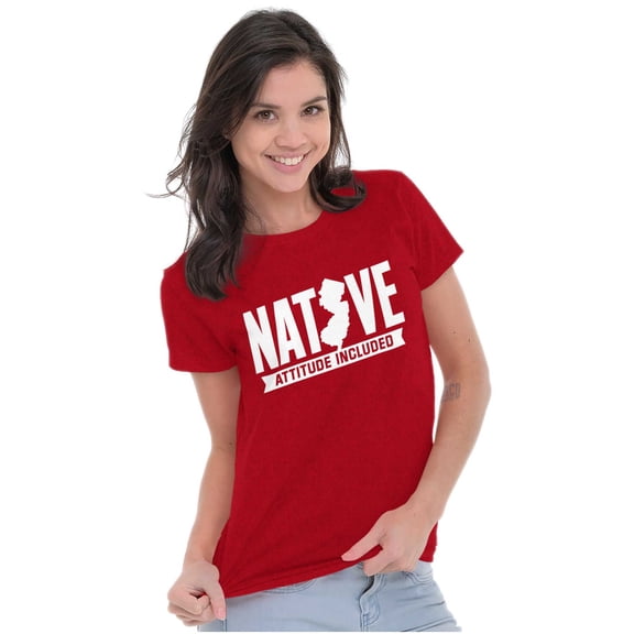 New Jersey Attitude Included Funny Womens Fitted Plus Size Graphic Tee Brisco Brands 2X