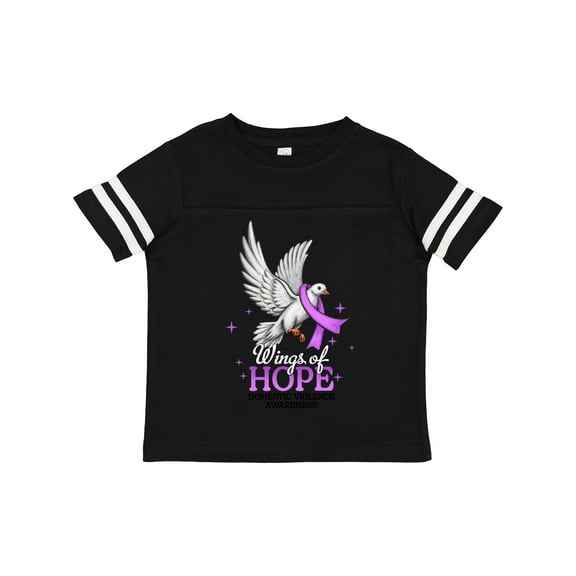 Inktastic Wings of Hope Domestic Violence Awareness with Dove Boys or Girls Toddler T-Shirt