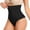 Black, variant on HUPOM Womens Cotton Underwear Panties In Clothing High Waist Casual None Seamless Waistband Beige 2XL