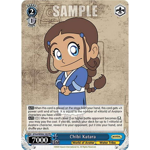 Weiss Schwarz Avatar: The Last Airbender Promo Chibi Katara ATLA/WX04-105