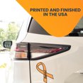 thumbnail image 3 of Magnet Me Up Support Leukemia and Kidney Cancer Fighter Orange Ribbon Magnet Decal, 3.5x7 In, Vinyl Automotive Magnet, 3 of 7