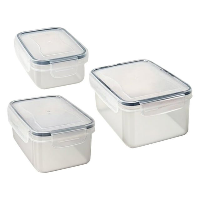 Tyeign Airtight Rice & Cereal Storage Containers Set, Large Stackable Kitchen Pantry Organizers for Dry Food, Flour, Sugar, Snacks, Clear BPA-Free Canisters with Locking Lids