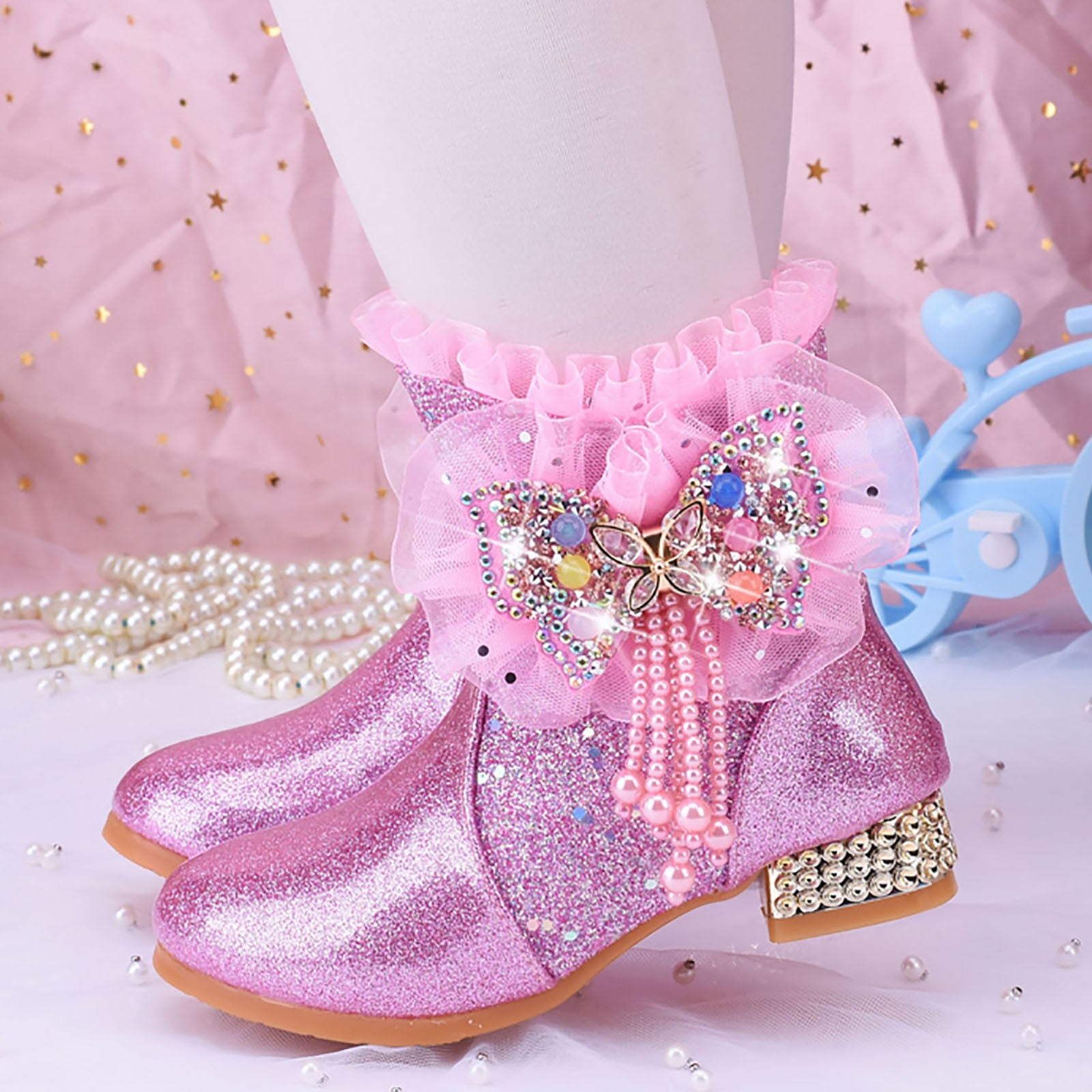 Girls' MIA Little Kid & Big Kid Little Pratt Heeled Boots | Shoe Carnival