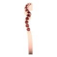 thumbnail image 4 of 0.23 ctw Wedding Band for Women - 18K Rose Gold Natural Garnet Stackable Eternity Ring, 4 of 6