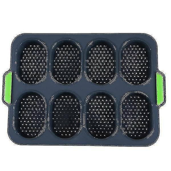 Bread Pans Molds 8hole Nonstick Silicone Bread Baking Pan Diy Mini