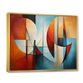 thumbnail image 2 of Designart "Geometric Portrait in Cubism III" Cubism Floater Framed Canvas Art Print, 2 of 7