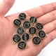 thumbnail image 3 of 24 piezas (2 juegos) de dijes del zodiaco, doce constelaciones, dijes redondos de metal esmaltado, dijes de doble cara para collares y pulseras DIY (12 mm x 15 mm, negro), 3 of 7
