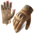 thumbnail image 1 of Guantes de Moto IOAGSVW Marrón con Protección de Nudillos y Dedos Táctiles para Hombre, 1 of 7