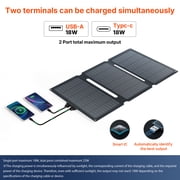 SAGEPEAK Solar Panel 30W Solar Panel Charger with USB and TYPE-C Port Foldable Battery Charger Portable IP65 Waterproof for Phones, Camera, Hiking, Backpacking, Camping, Outdoor