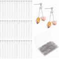 thumbnail image 6 of 500pcs 50mm 304 Stainless Steel Ball Head Pins Jewelry Head Pins 21 Guage Bendable Headpin for Earring Pendant Bracelet Necklace DIY Craft Stainless Steel Color Head: 2mm for making, 6 of 9