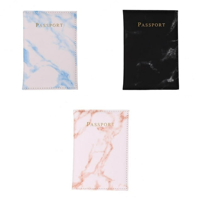 Funda para pasaportes Estuche para s Cuero Mármol Diseño Organizador Zulema Cubierta de pasaportes
