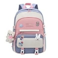 thumbnail image 1 of AdorBackpack for and Craft with Cute Bear Pendant Accessories Daypack Large Capacity Laptop Travel Bag for Everyday Use# end start#s# Design and Function A spacious double-shoulder backpack featuring, 1 of 4