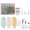 Multicolor, variant on Portable Travel Containers ，13 Pack Travel Bottles Set for Toiletries ，TSA Approved Travel Size Containers BPA