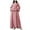 Pink, variant on Muslim Linen Dresses for Women, One-Piece Long Sleeve Islamic Prayer Dress Kaftan Abaya Dress Middle East Arabian Maxi Dress