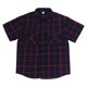 thumbnail image 2 of Blusa y camisa de manga corta con cuello vuelto para hombre, moda informal, botones, bolsillos dobles, solapa, manga corta con blusas, blusa de algodón y poliéster para hombre, 2 of 4